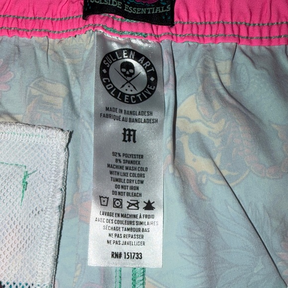 Sullen Men's Tequila Party Multi Colored Board Shorts - Picture 8 of 11